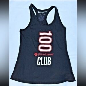 PURE BARRE l Black & Red 100 pure barre club tank size medium